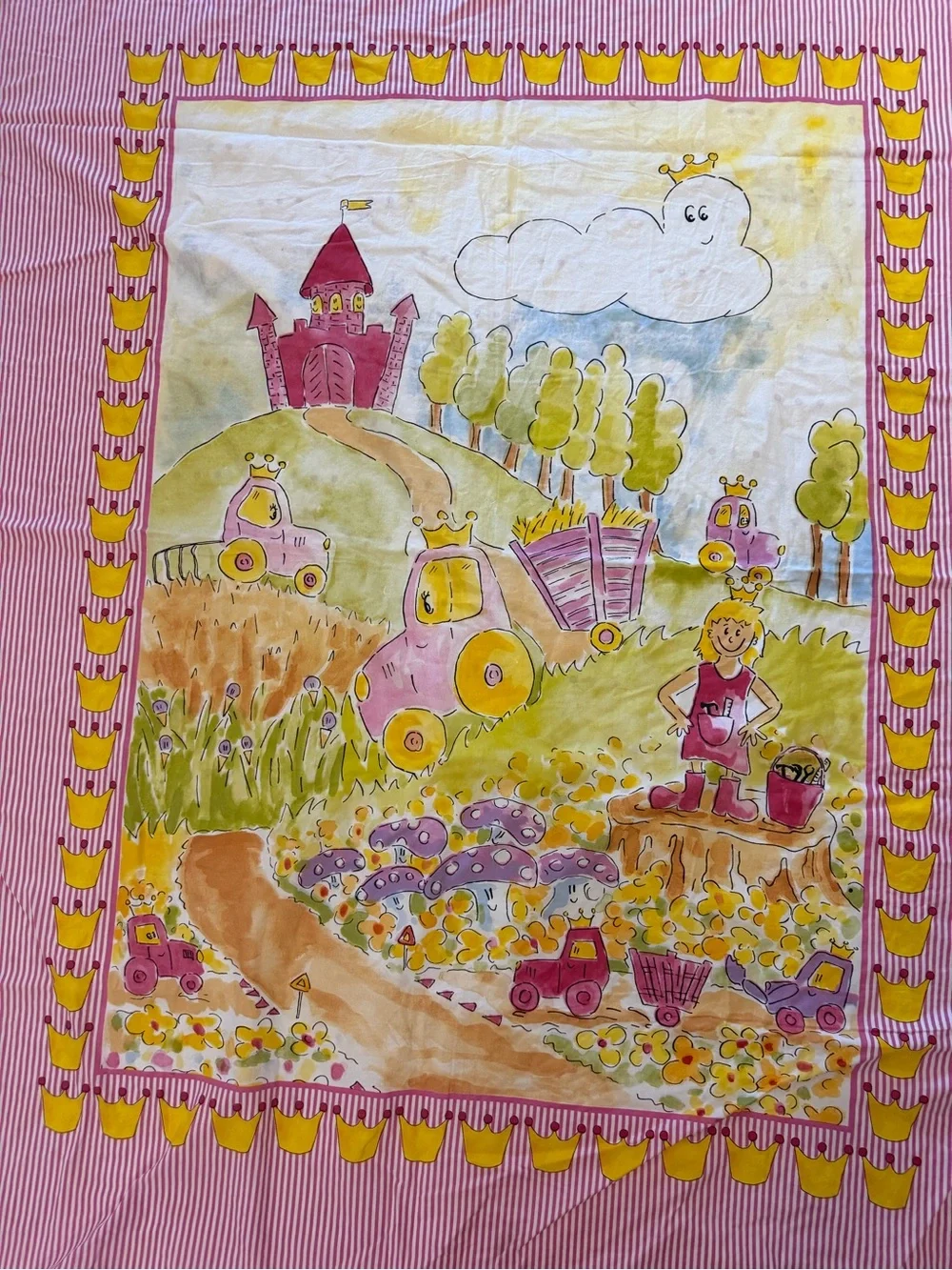 IKEA Girl's Twin Duvet Cover Princess Double Sided EUC